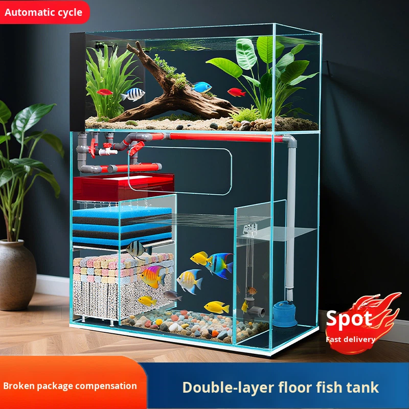 Double-Layer Floor-Standing Ul - đánh giá và giá Marine Aquarium With Sump