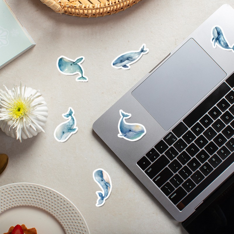 50pcs Cartoon Whale Graffiti C - đánh giá và giá Marine Aquarium Decorations