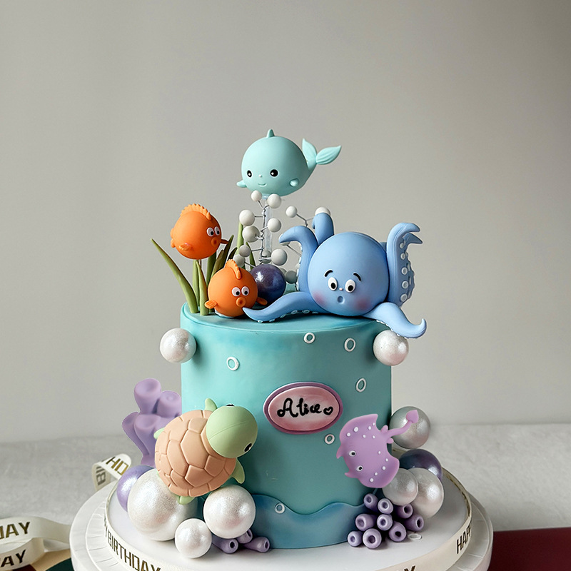 Sea Animal Cake Topper of Octo - đánh giá và giá Marine Aquarium Decorations