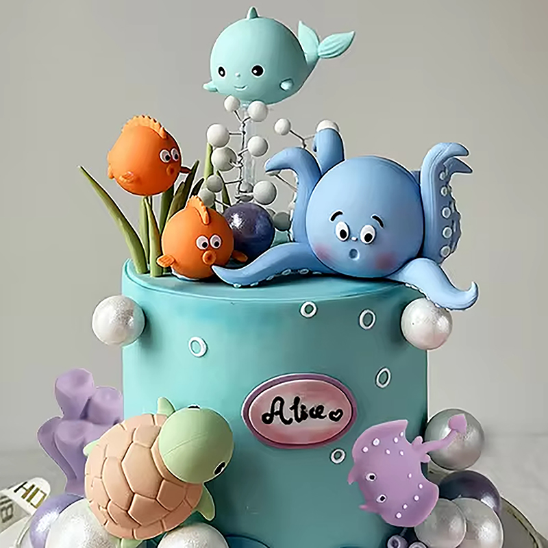 Sea Animal Cake Topper of Octo - đánh giá và giá Marine Aquarium Decorations