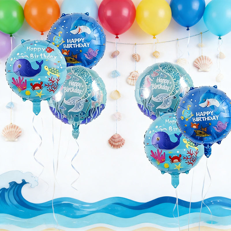 6pcs Ocean Theme Party Balloon - đánh giá và giá Marine Aquarium Decorations