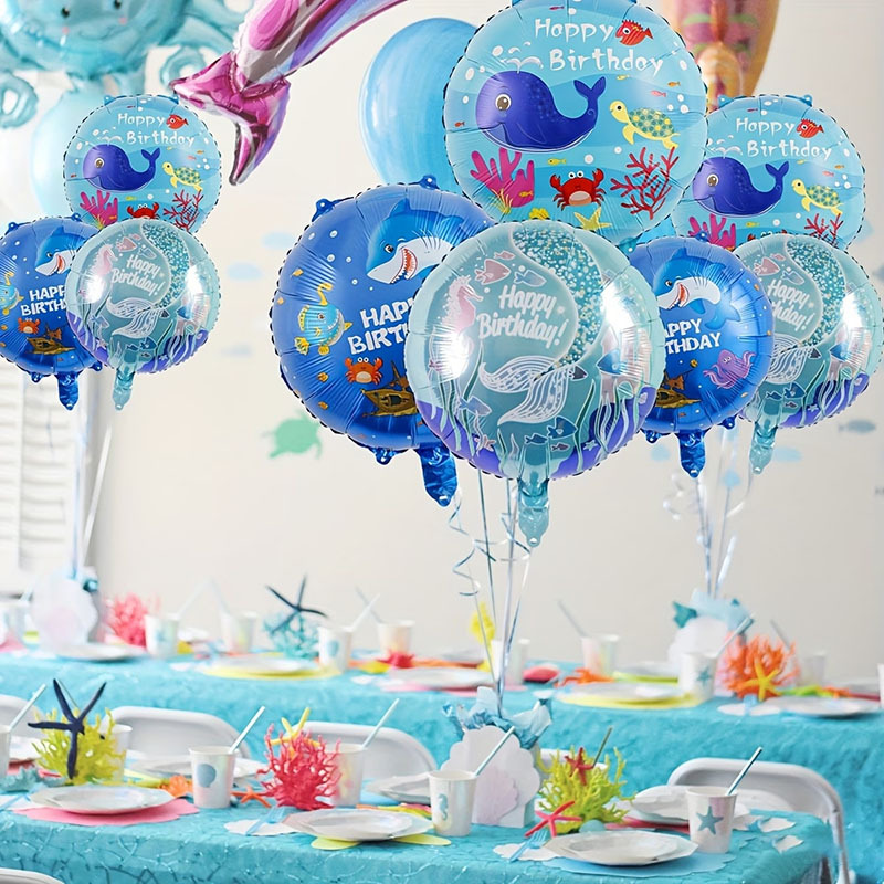 6pcs Ocean Theme Party Balloon - đánh giá và giá Marine Aquarium Decorations