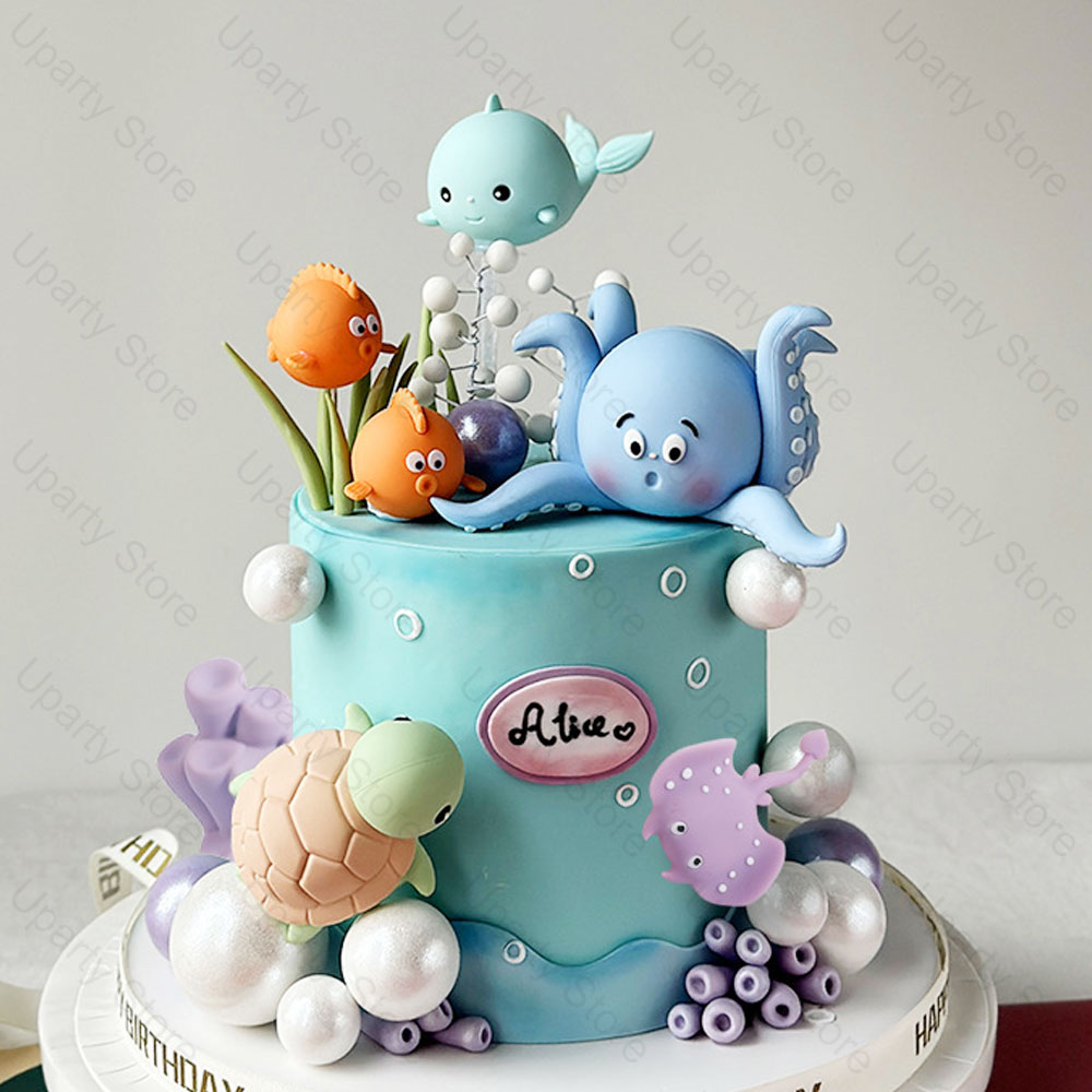 22Pcs Sea Animals Cake Toppers - đánh giá và giá Marine Aquarium Decorations