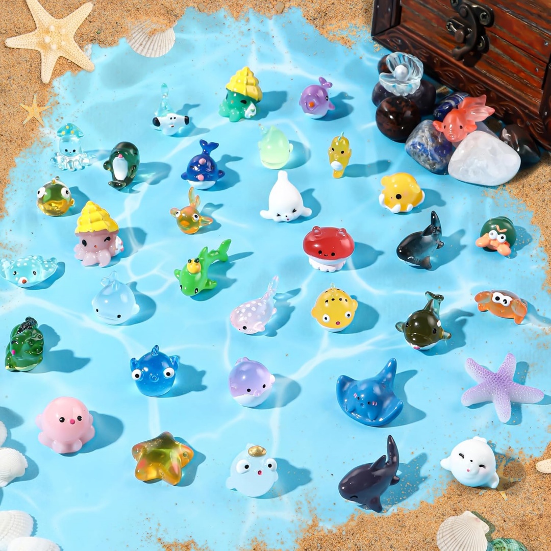 Mini Ocean Animals Resin Figur - đánh giá và giá Aquarium Marine World