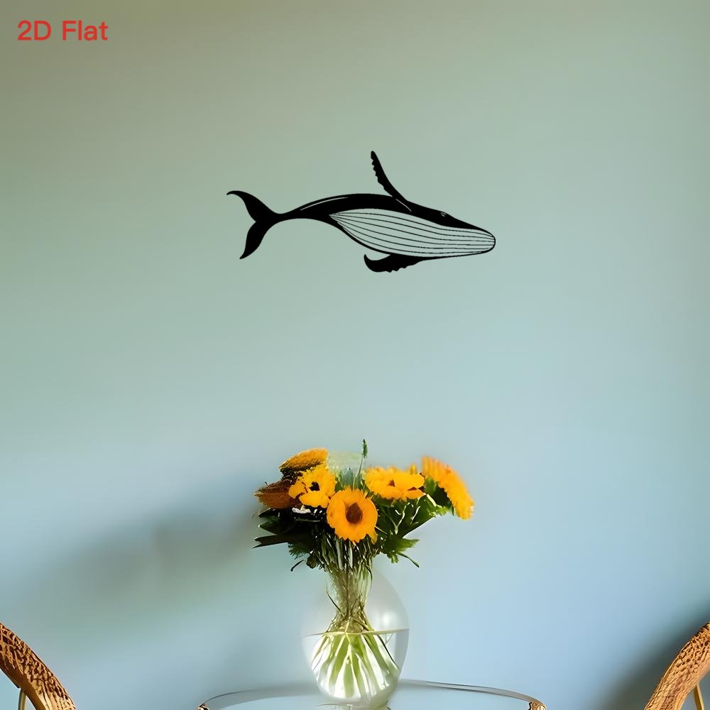 Majestic Whale Metal Wall Art  - đánh giá và giá Marine Aquarium Decorations
