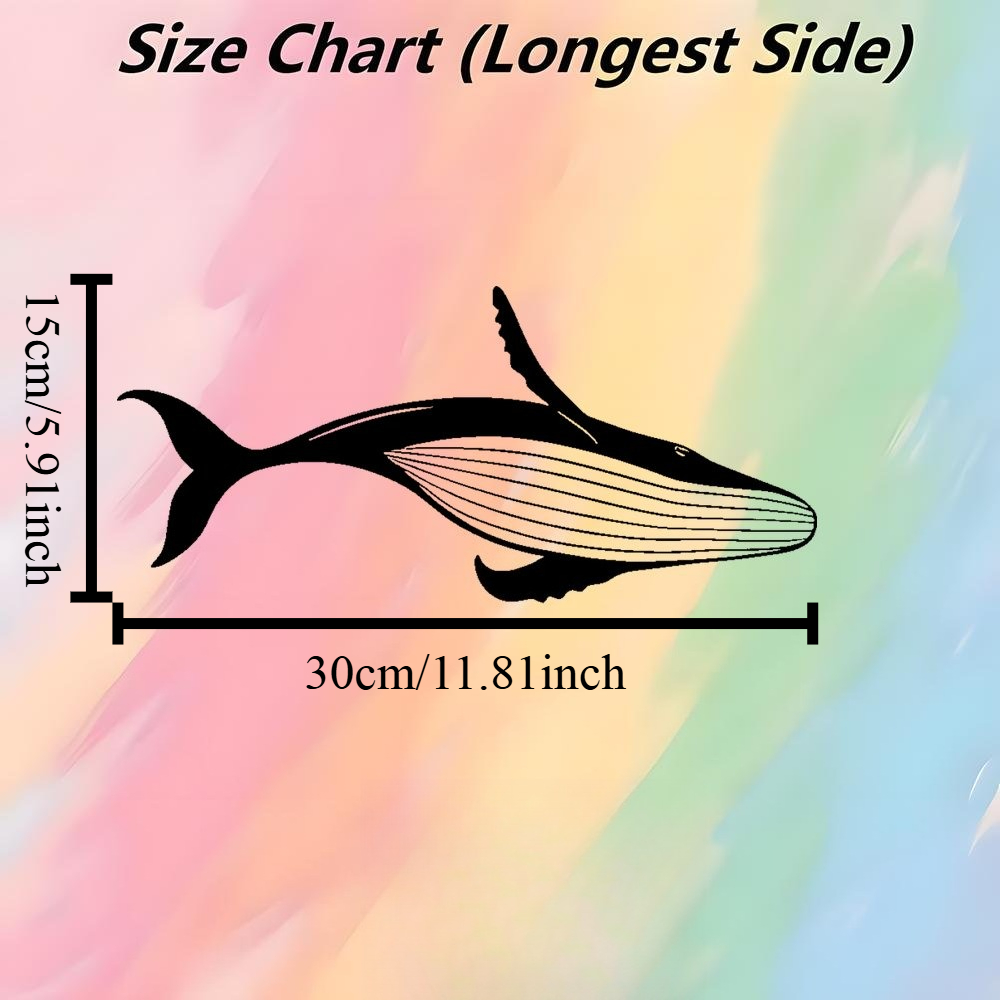 Majestic Whale Metal Wall Art  - đánh giá và giá Marine Aquarium Decorations