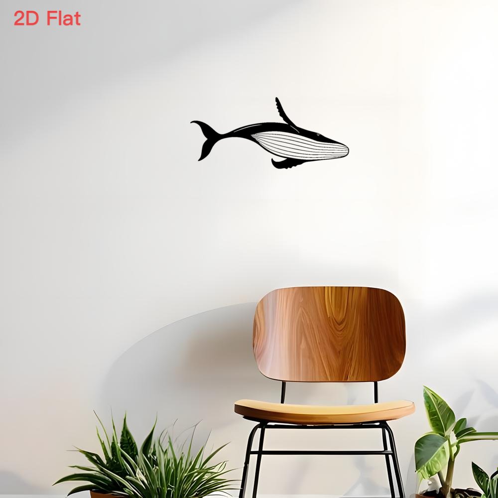 Majestic Whale Metal Wall Art  - đánh giá và giá Marine Aquarium Decorations