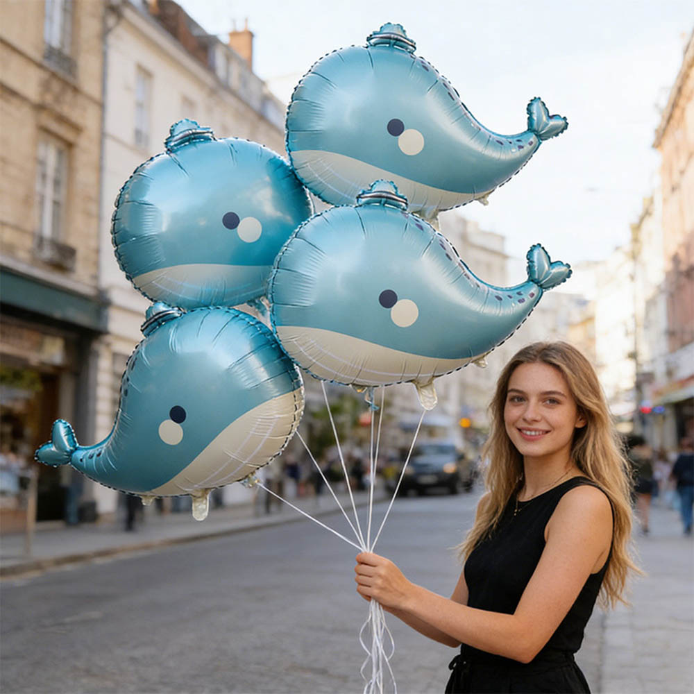 5pcs Cartoon Whale Foil Balloo - đánh giá và giá Marine Aquarium Decorations