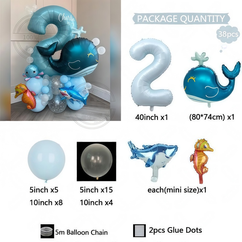 38Pcs Ocean Animal Themed Birt - đánh giá và giá Marine Aquarium Decorations