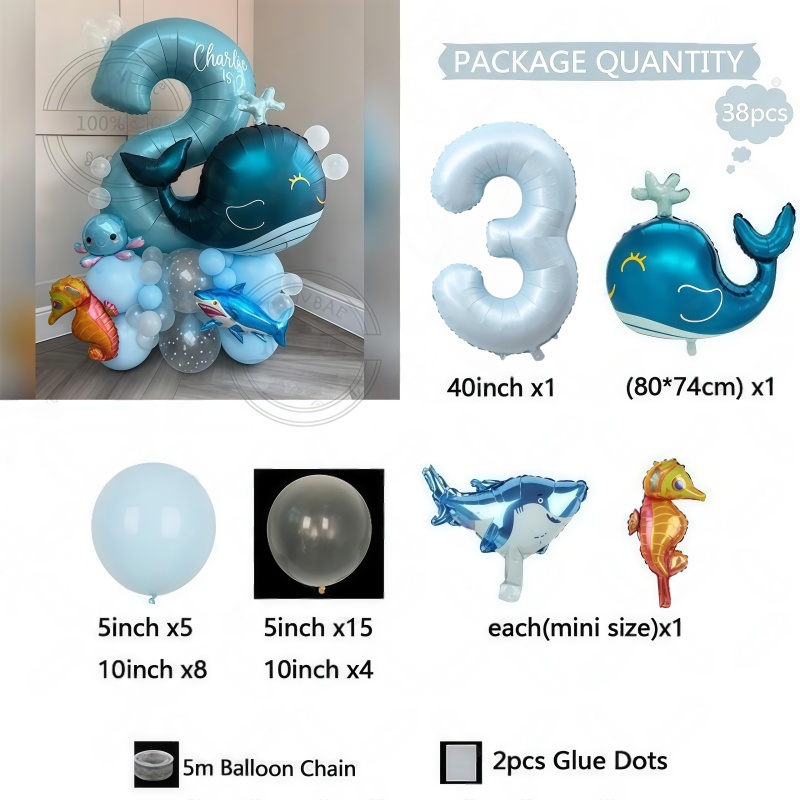 38Pcs Ocean Animal Themed Birt - đánh giá và giá Marine Aquarium Decorations